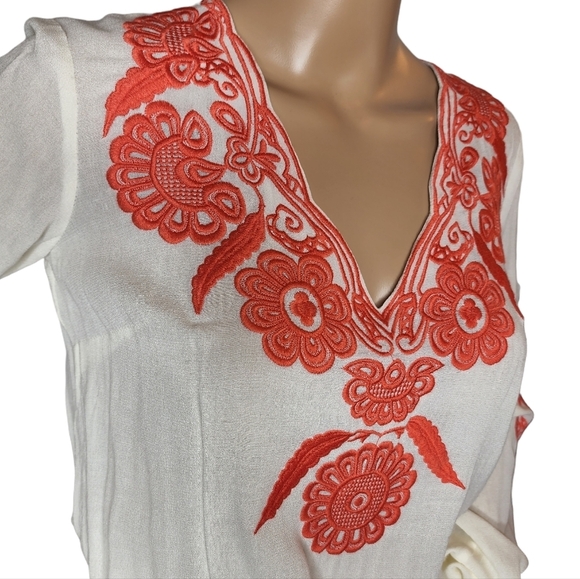 NWT ark & co embroidered flowy dress - Picture 5 of 16